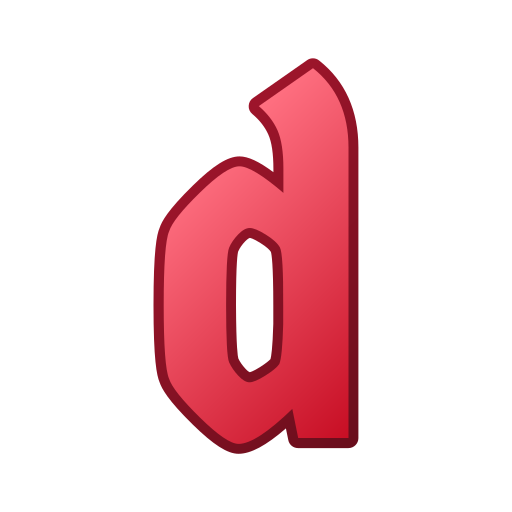 buchstabe d Generic gradient lineal-color icon