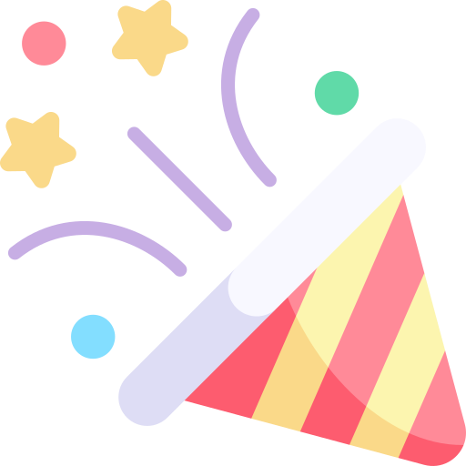 Confetti Kawaii Flat icon