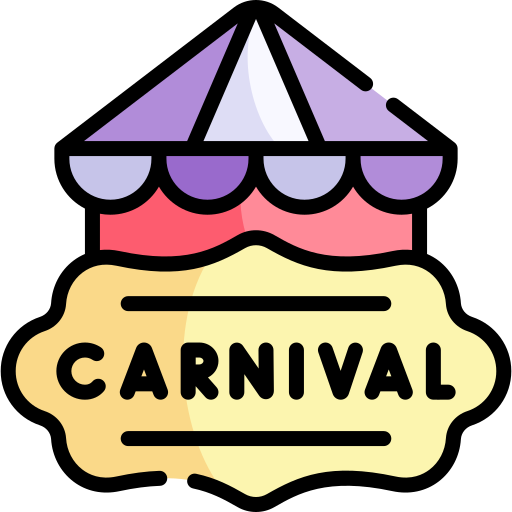 karnevalszelt Kawaii Lineal color icon