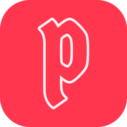 편지 p Generic gradient fill icon