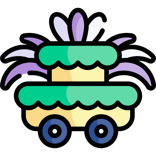 karneval Kawaii Lineal color icon