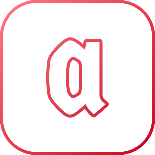 文字a Generic gradient outline icon