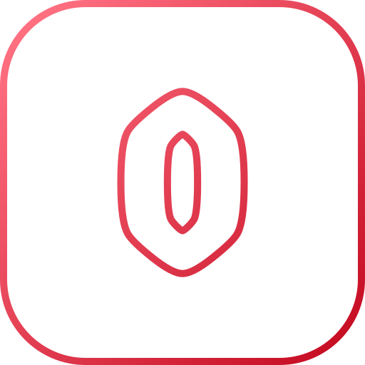 Letter o Generic gradient outline icon