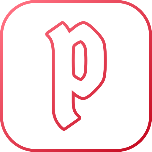 Letter p Generic gradient outline icon