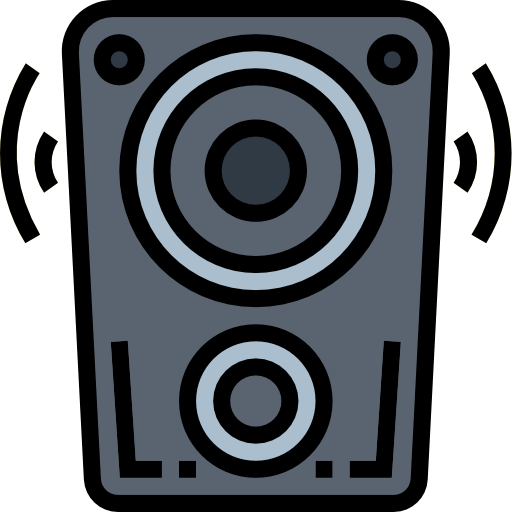 Speaker Smalllikeart Lineal Color icon