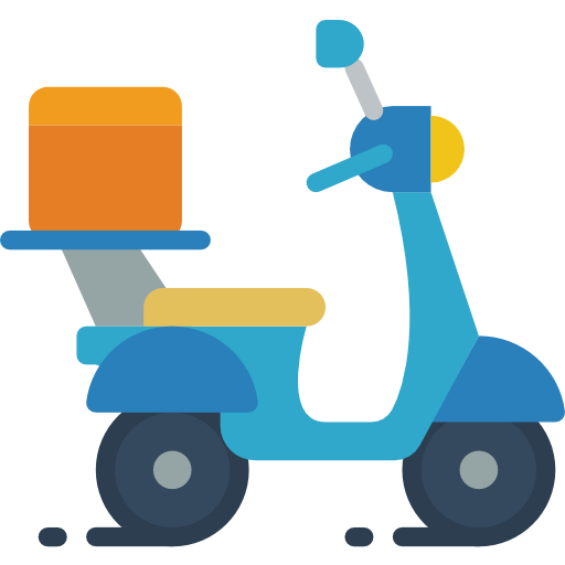 Moped Basic Miscellany Flat icon