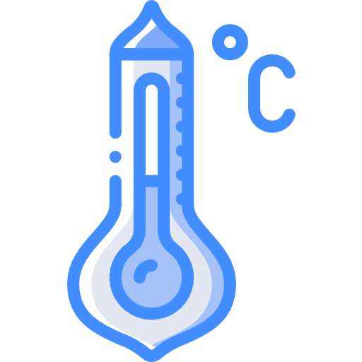 thermometer Basic Miscellany Blue icon