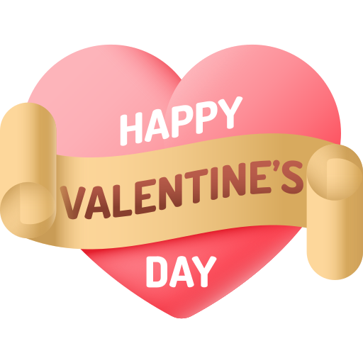 Valentines day 3D Color icon