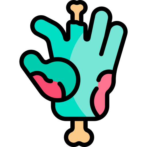 ręka Kawaii Lineal color ikona