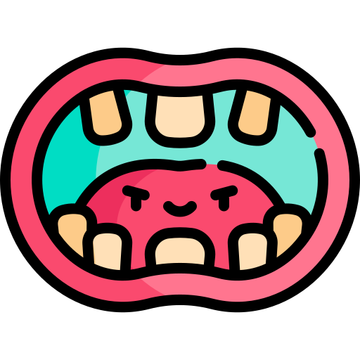 Mouth Kawaii Lineal color icon