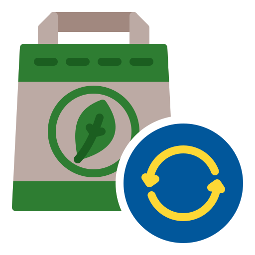 Recycle bag Generic color fill icon