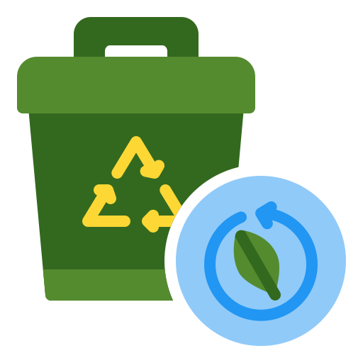 Перерабатывать мусор Generic color fill иконка