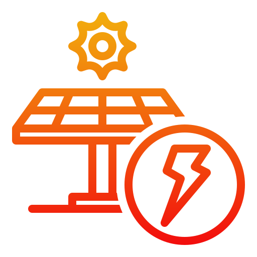 panel solar Generic gradient outline icono