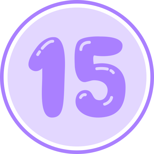 fünfzehn Generic color fill icon