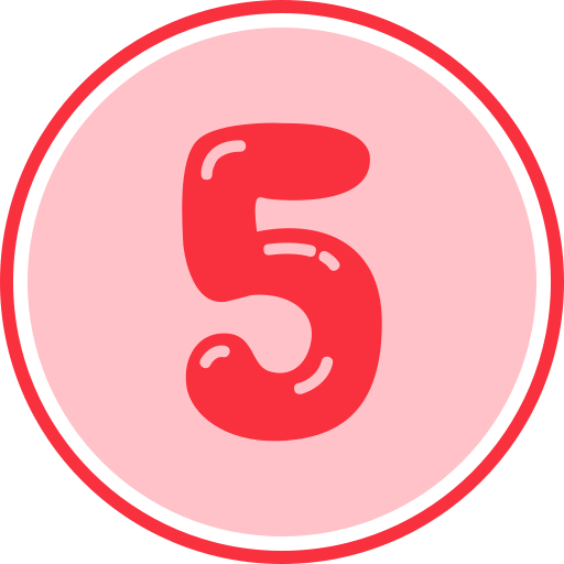 Five Generic color fill icon