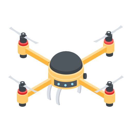 drone di consegna Generic color fill icona