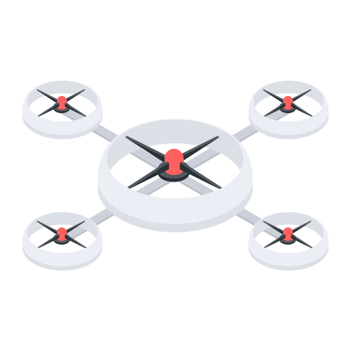 Quadcopter Generic color fill icon