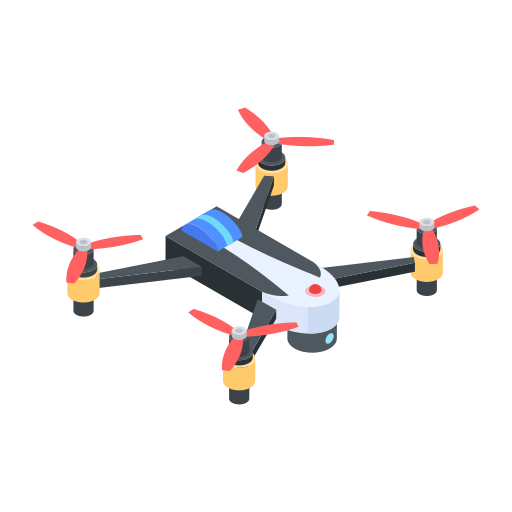 쿼드콥터 Generic color fill icon