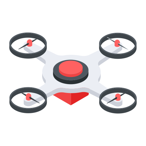drone di consegna Generic color fill icona