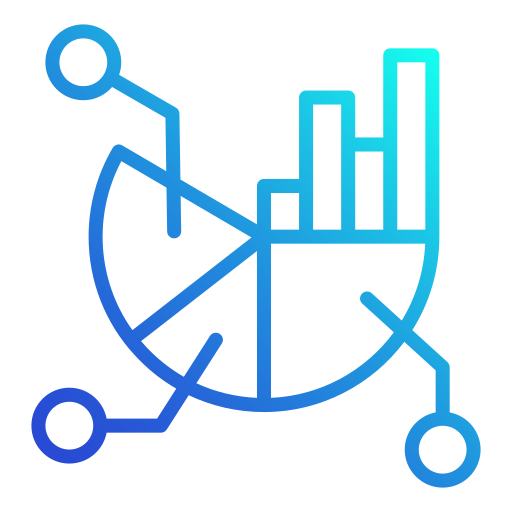 analisi statistica Generic gradient outline icona