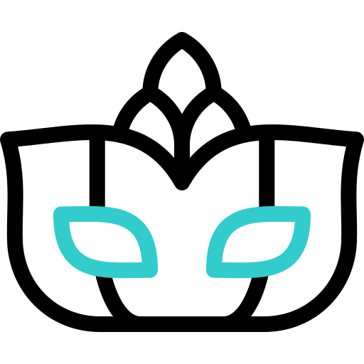 masque de carnaval Basic Accent Outline Icône