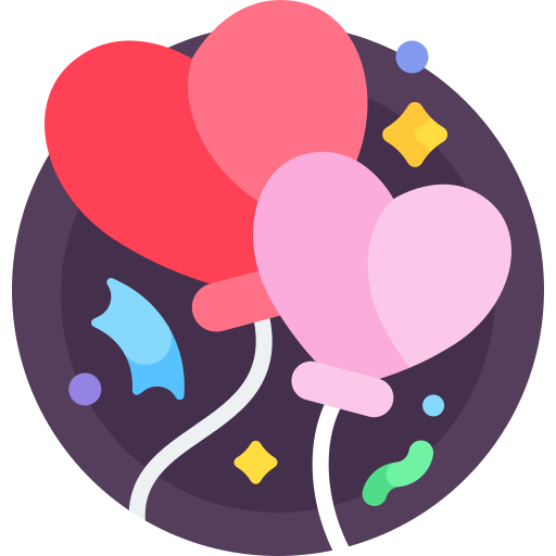 Balloons Detailed Flat Circular Flat icon