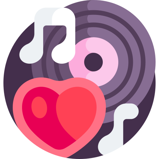 Love song Detailed Flat Circular Flat icon