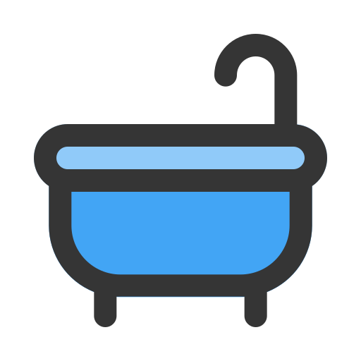 Bathtub Generic color lineal-color icon