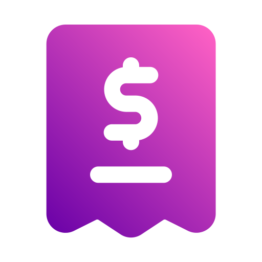 Invoice Generic gradient fill icon