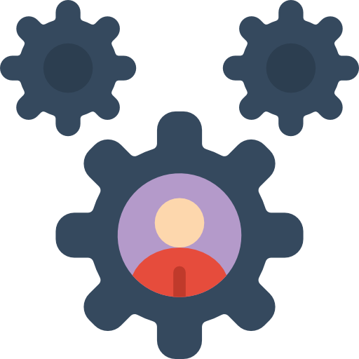 Cogs Basic Miscellany Flat icon