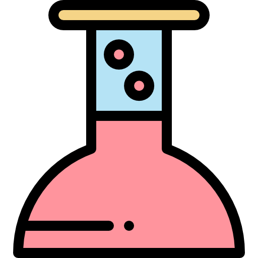 Beaker Detailed Rounded Lineal color icon