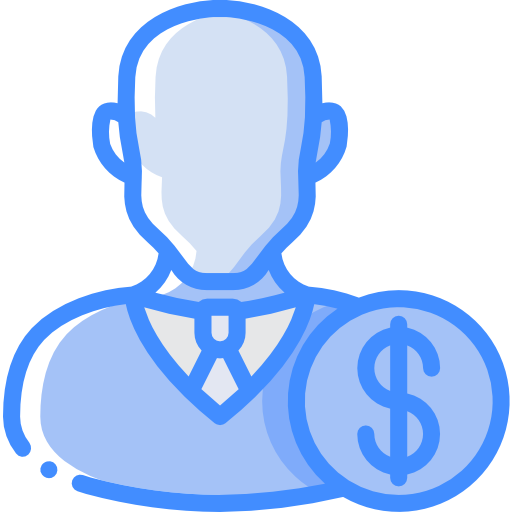 Salary Basic Miscellany Blue icon