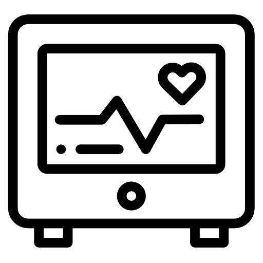 Ecg Detailed Rounded Lineal icon