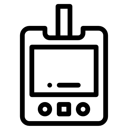 Glucose meter Detailed Rounded Lineal icon