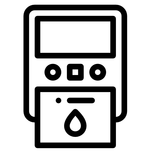 Hemoglobin test meter Detailed Rounded Lineal icon