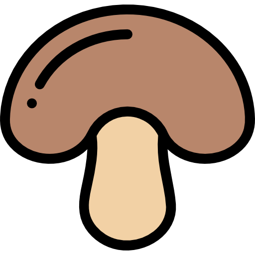 champignon Detailed Rounded Lineal color Icône
