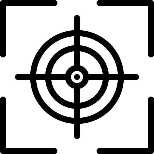 集中 Detailed Rounded Lineal icon