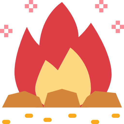 Campfire Smalllikeart Flat icon