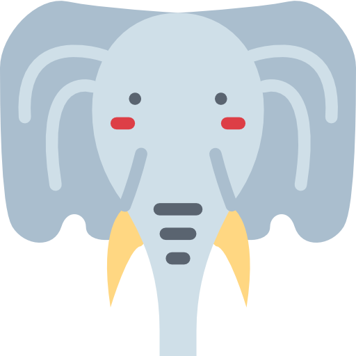 elefant Smalllikeart Flat icon