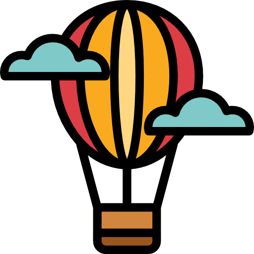 heißluftballon Smalllikeart Lineal Color icon