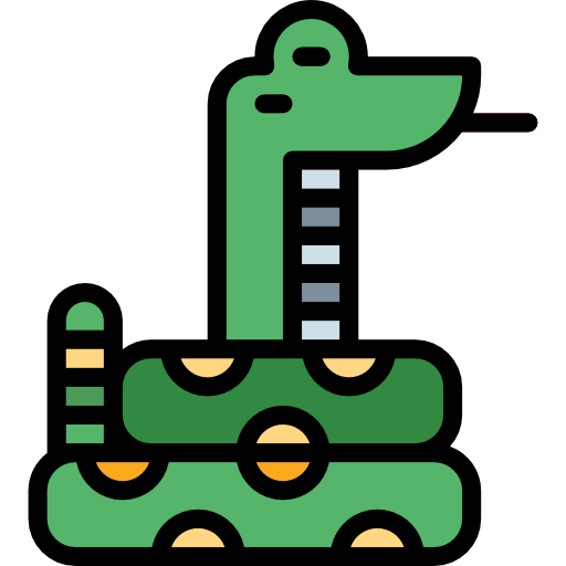 serpente Smalllikeart Lineal Color icona