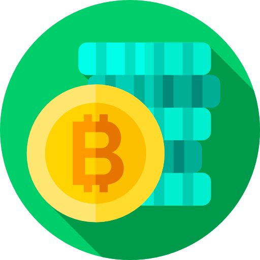 bitcoiny Flat Circular Flat ikona
