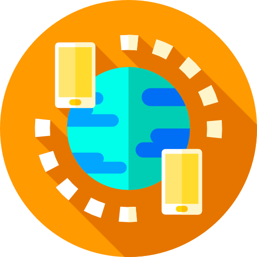 netwerk Flat Circular Flat icoon