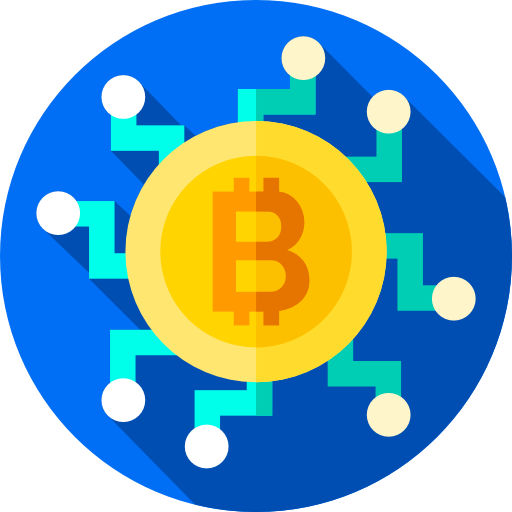 bitcoin Flat Circular Flat icona