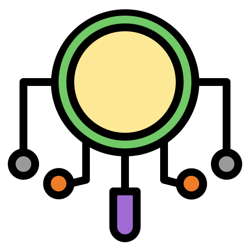 lupe Generic color lineal-color icon