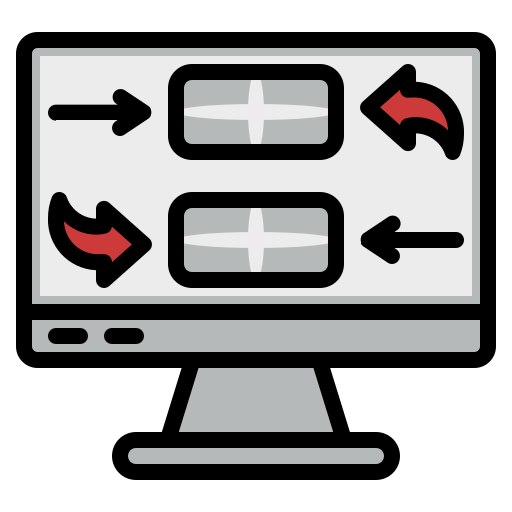 Monitor Generic color lineal-color icon