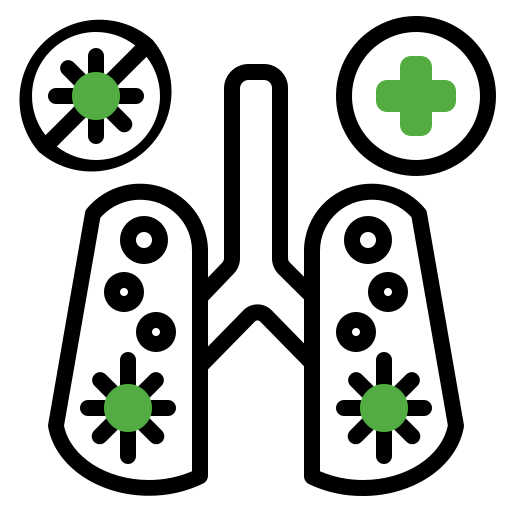 longontsteking Generic color lineal-color icoon