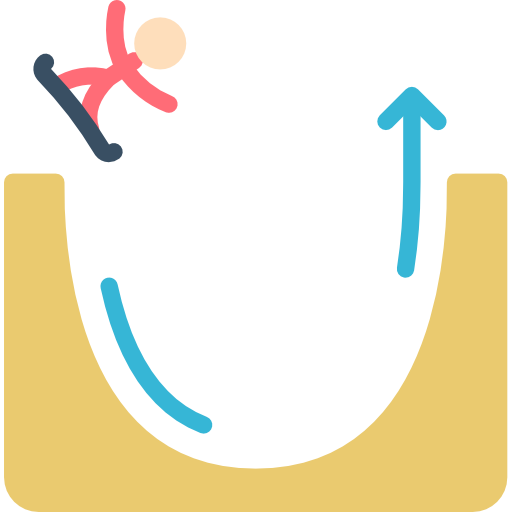 snowboarden Basic Miscellany Flat icon