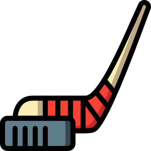hockeyschläger Basic Miscellany Lineal Color icon