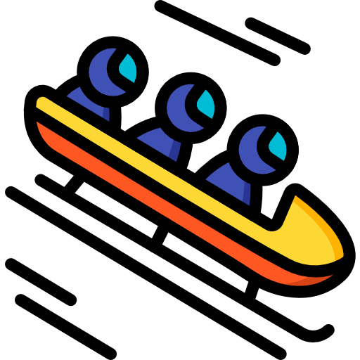 Bobsleigh Basic Miscellany Lineal Color icon